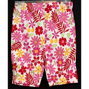 2000 Gymboree Tropical Floral Bike Shorts sz 7 XXL NWT Girls Spring Rainbow Tag